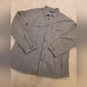 Mens The North Face wool shacket XL